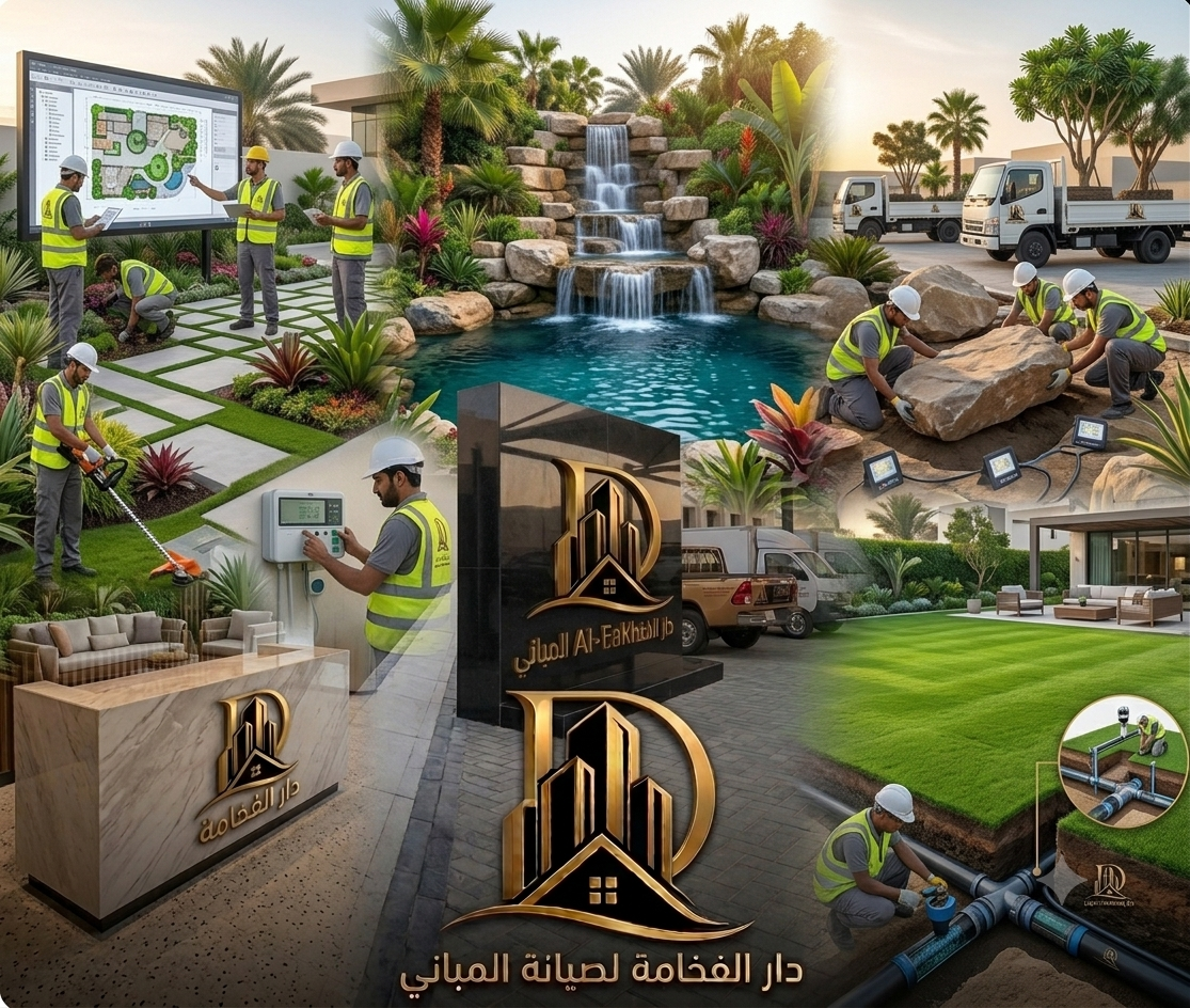 تنسيق الحدائق والشلالات